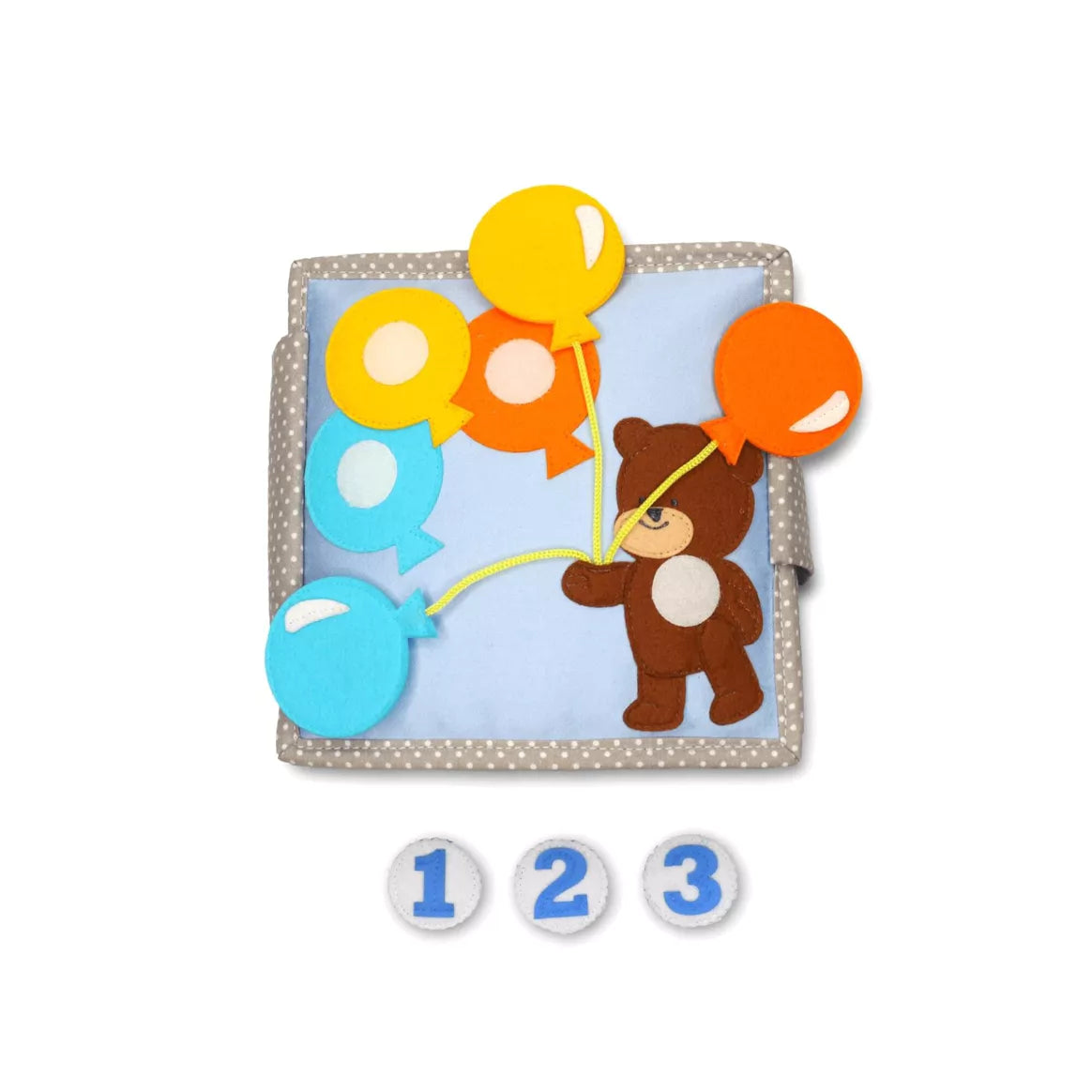 Jolly Designs Happy Bearsday - 6 Seiten Mini Quiet Book