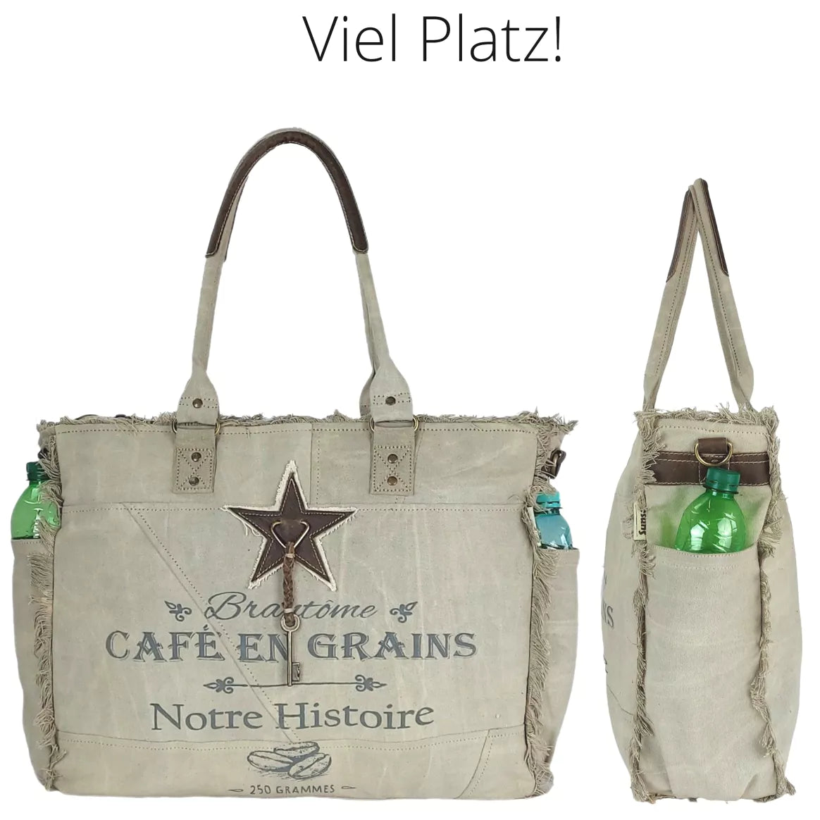 Sunsa Damen XXL Handtsche/Shopper Vintage