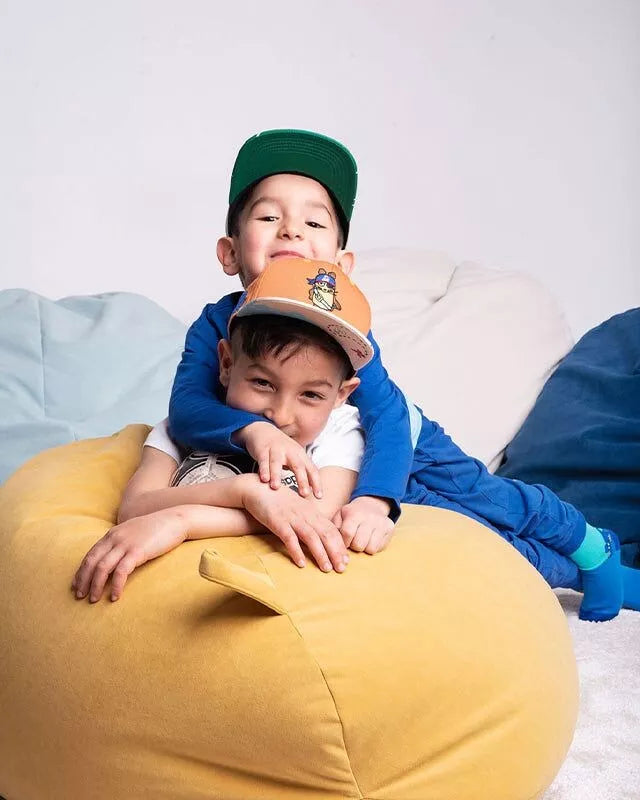 koaa – Snapback Kids "Pirat" - Maus-Stickerei - Braun/Beige