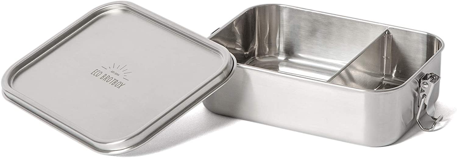 ECO Brotbox Bento Classic + - Edelstahl Lunchbox mit Trennsteg