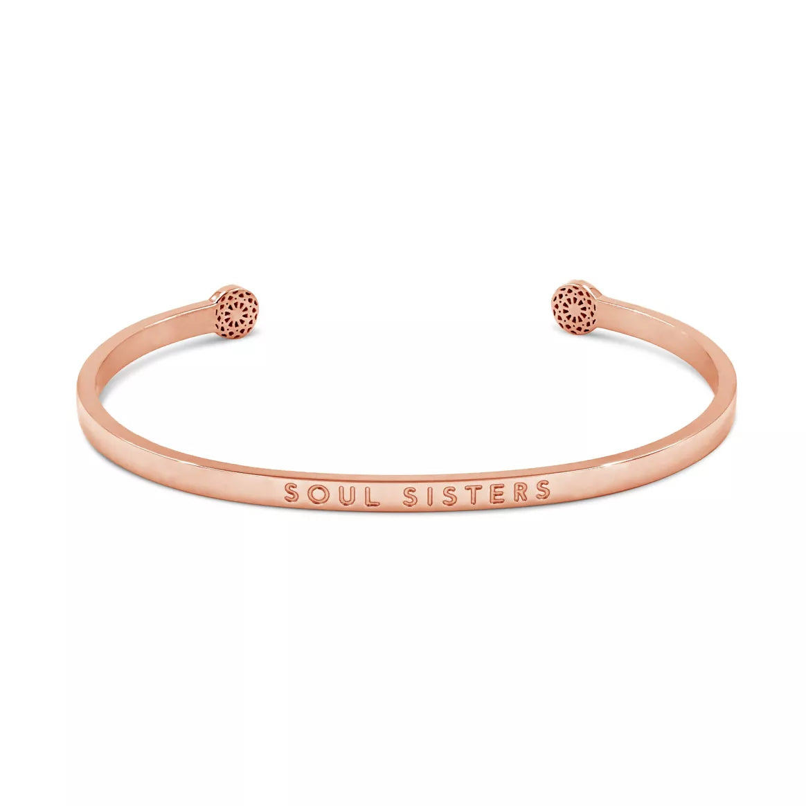 Simple Pledge "Soul Sisters" Armreif - Rosegold - Blind