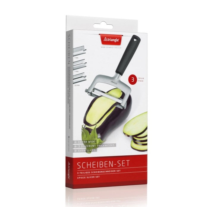 triangle - Professioneller Gemüseschneider - 3-Tlg. Scheibenschneider-Set