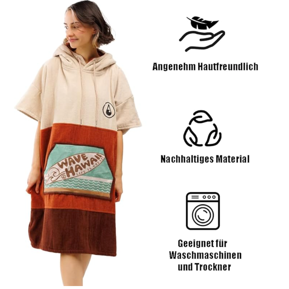 WAVE HAWAII Campeche Surfponcho