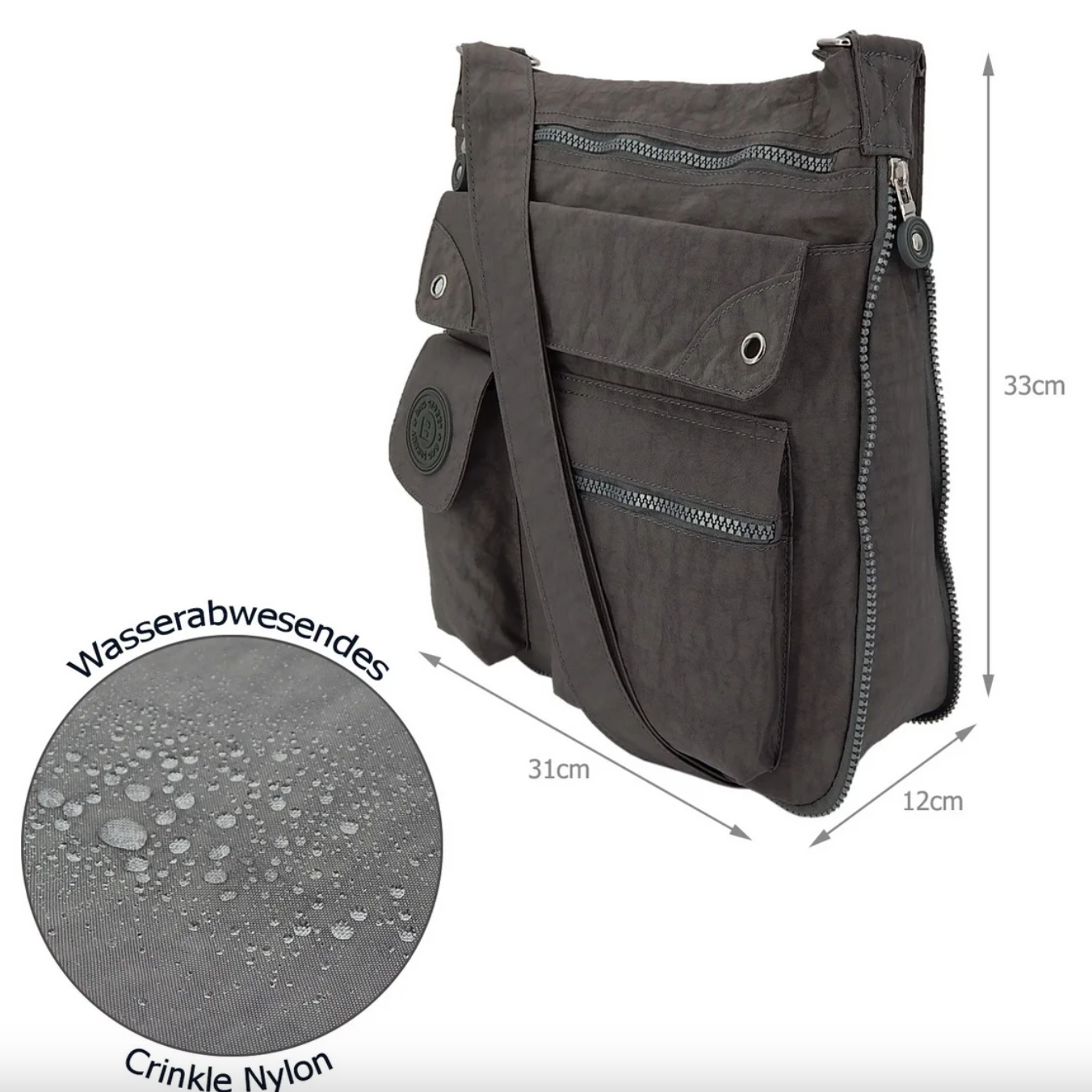 Bag Street Handtasche-Grau