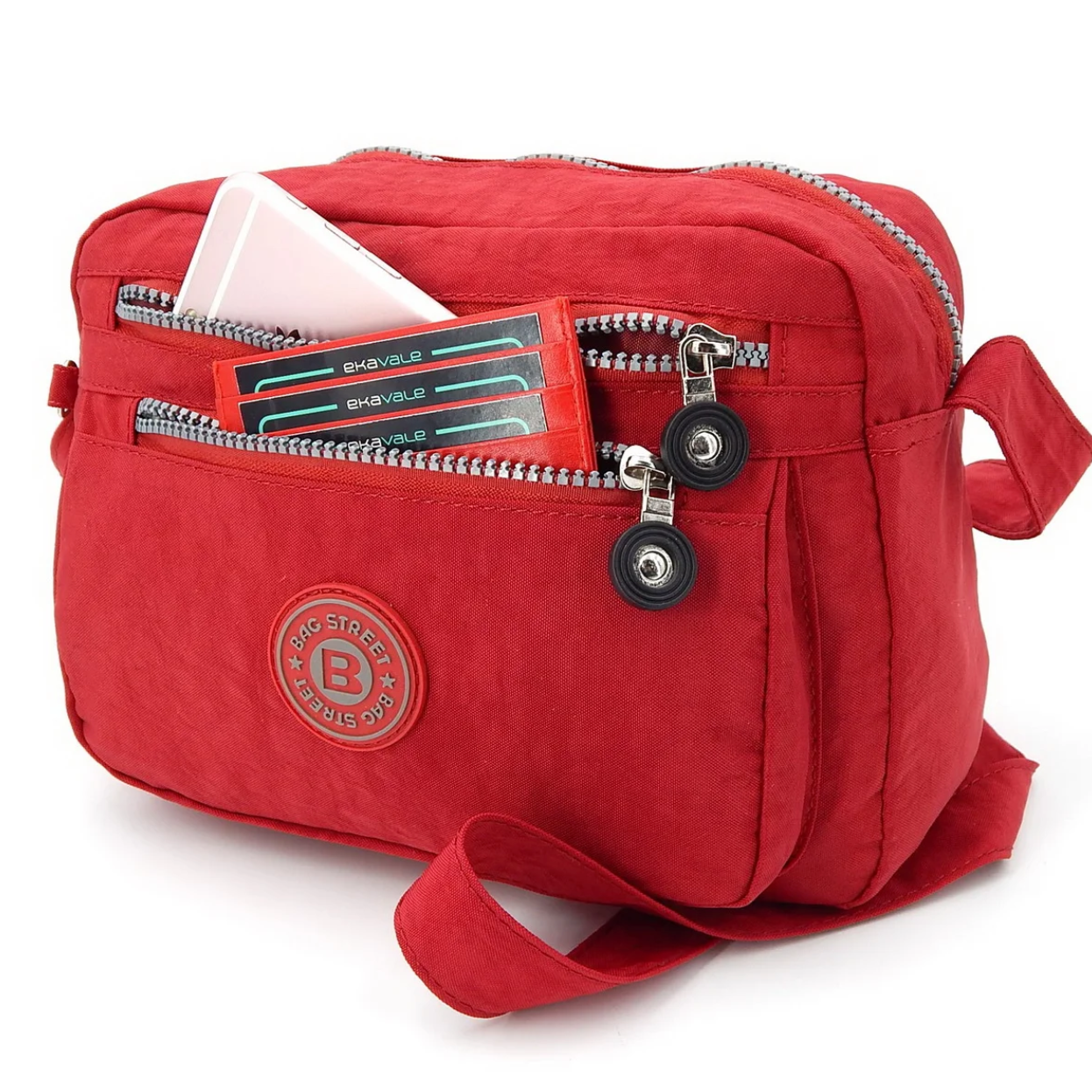 Bag Street Kleine Umhängetasche - Rot