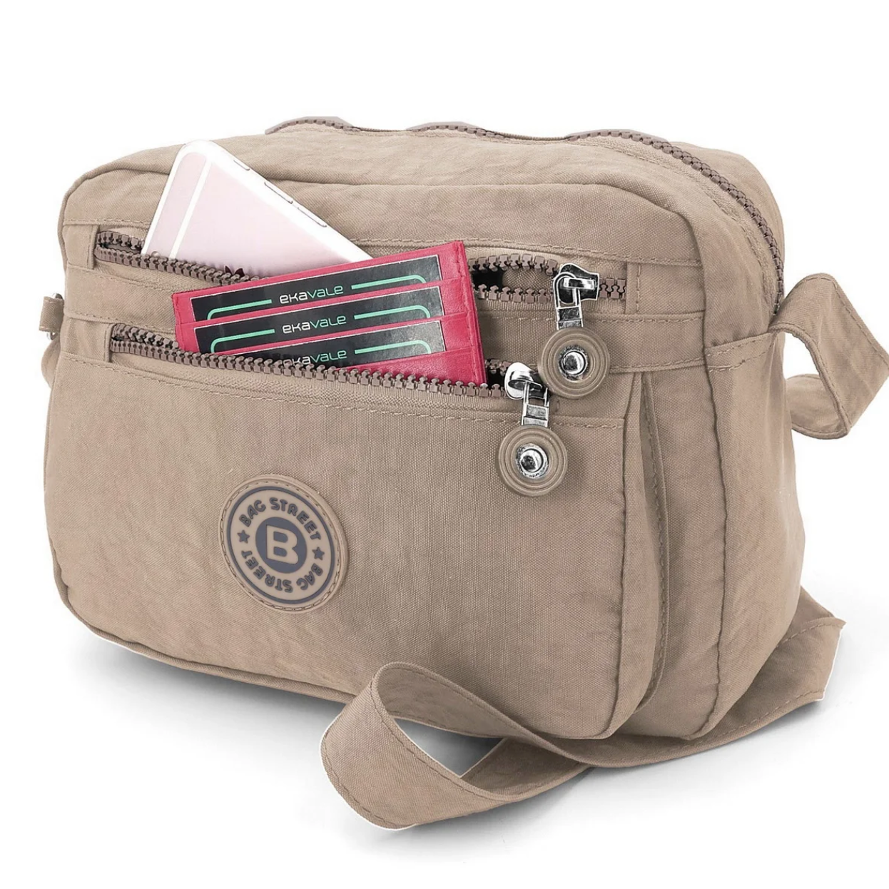 Bag Street Kleine Umhängetasche - Stone