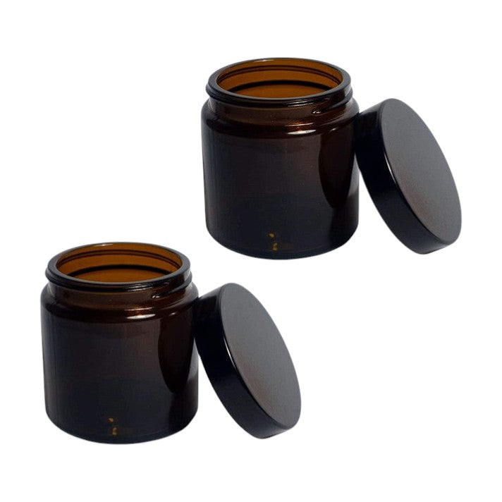 Comandante Ersatzglas mit Deckel (2 STK.) für C40 MK3/MK4 Kaffeemühle - Braun