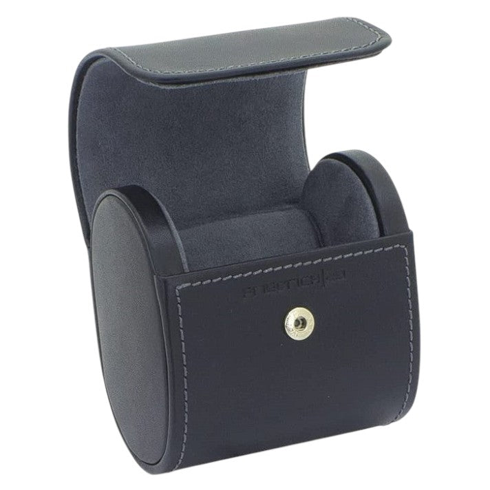 Friedrich23 Uhrenetui - Uhrenrolle Infinity aus Echtleder in schwarz