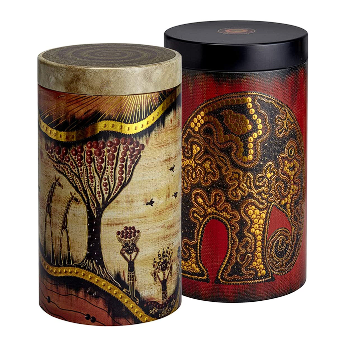 Eigenart Afrikamotiv Kaffee-/Teedosen 2er Set