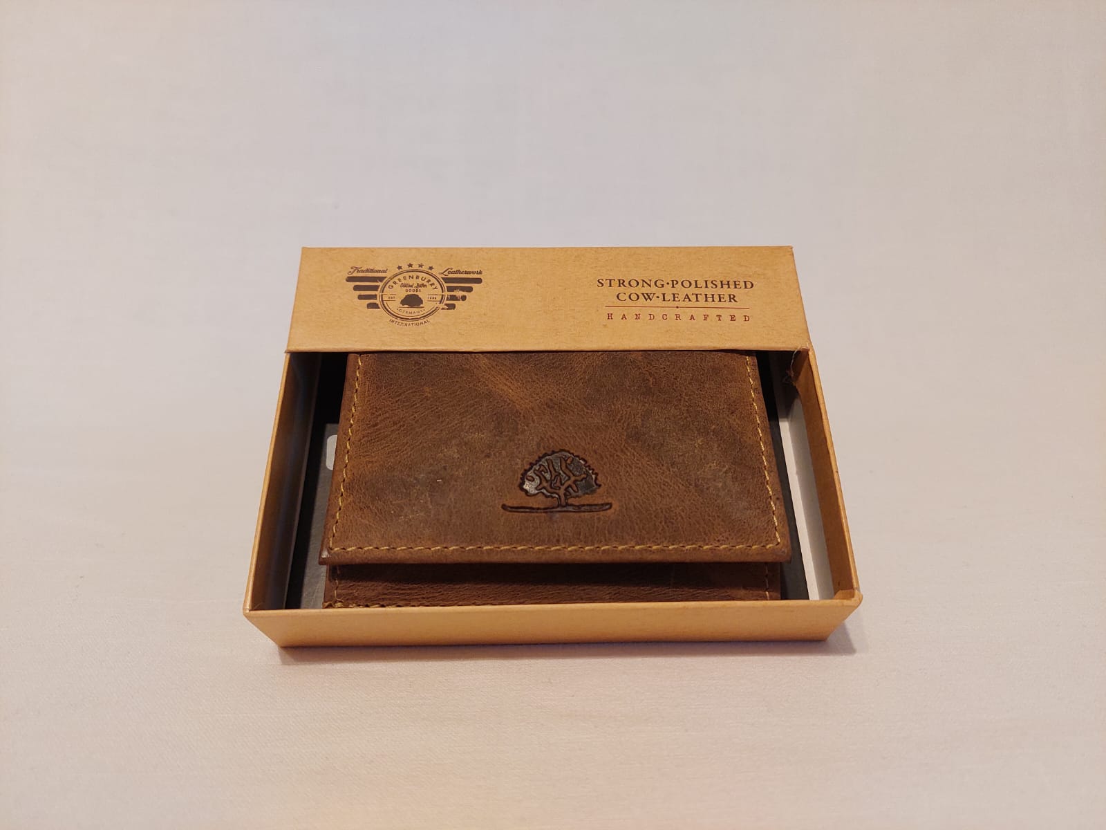 Greenburry Wiener Schachtel 1808-25 Geldbörse aus Leder