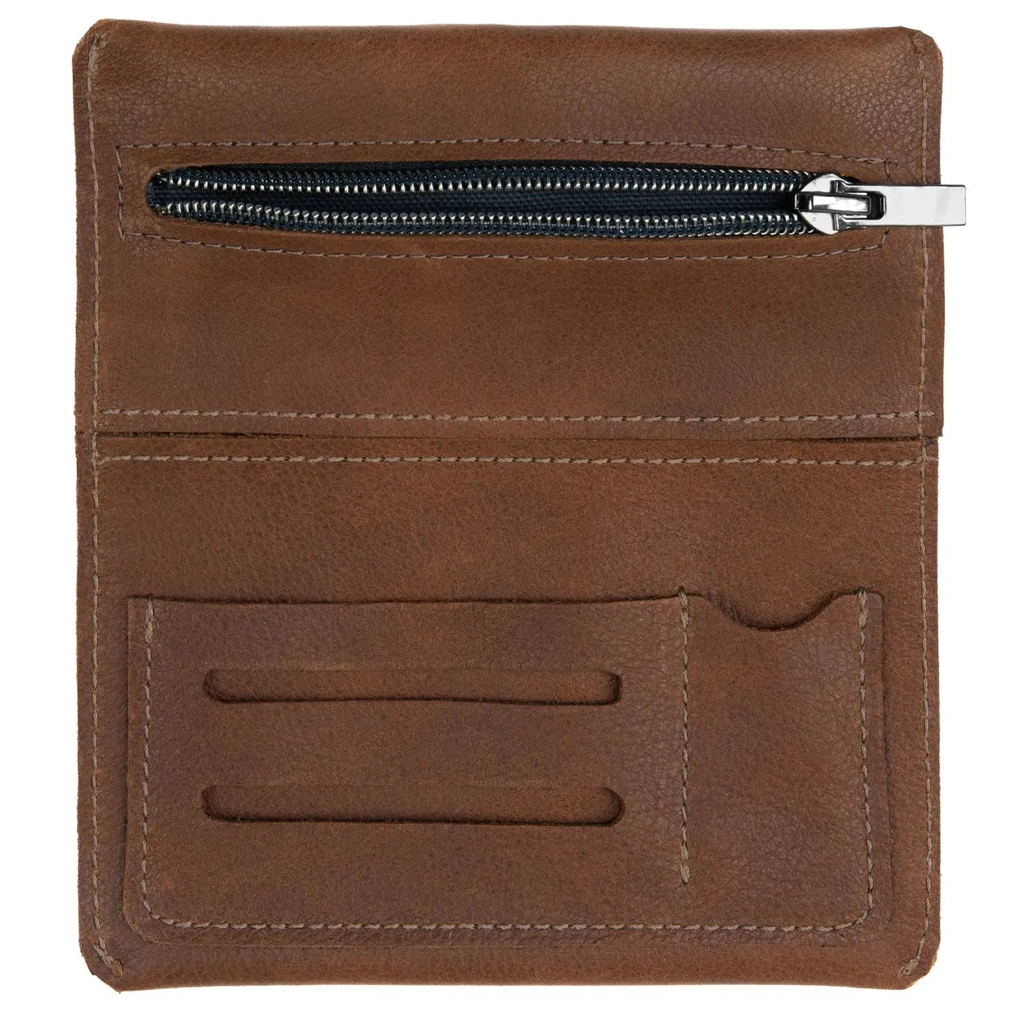 Simaru Echtleder-Tabaktasche - dunkelbraun