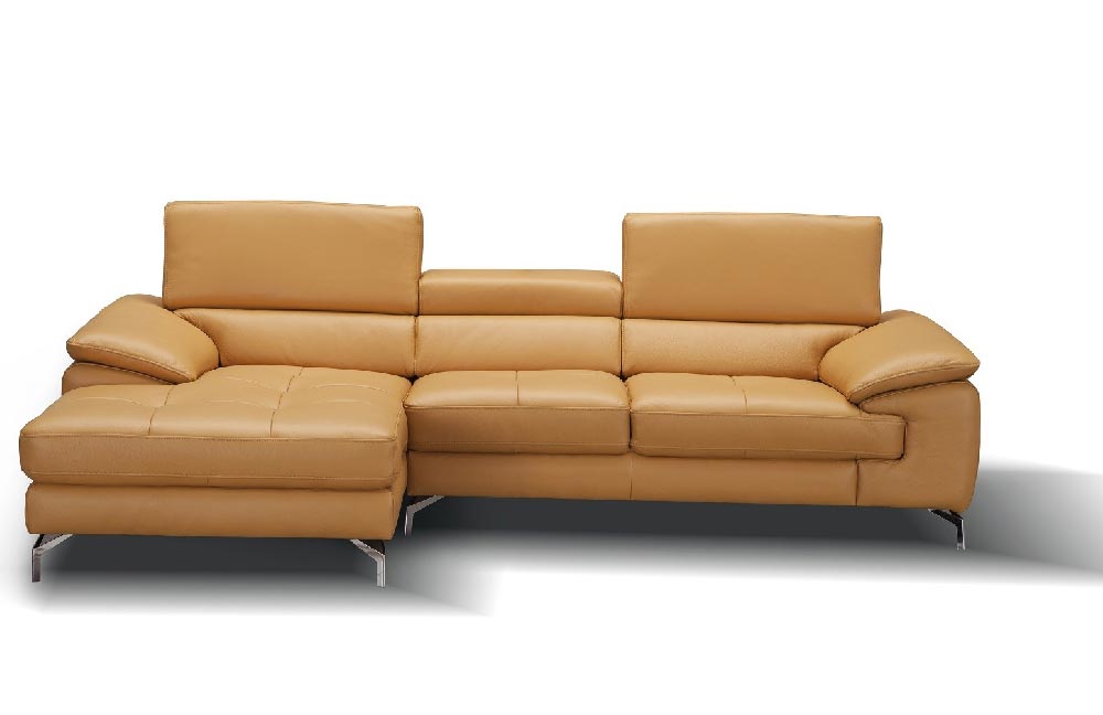 Langlebig Ledersektionalsofa